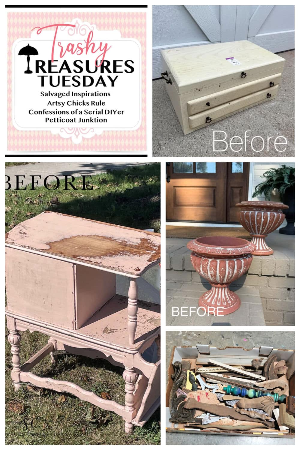 Trashy Treasures Tuesday thrifty projects