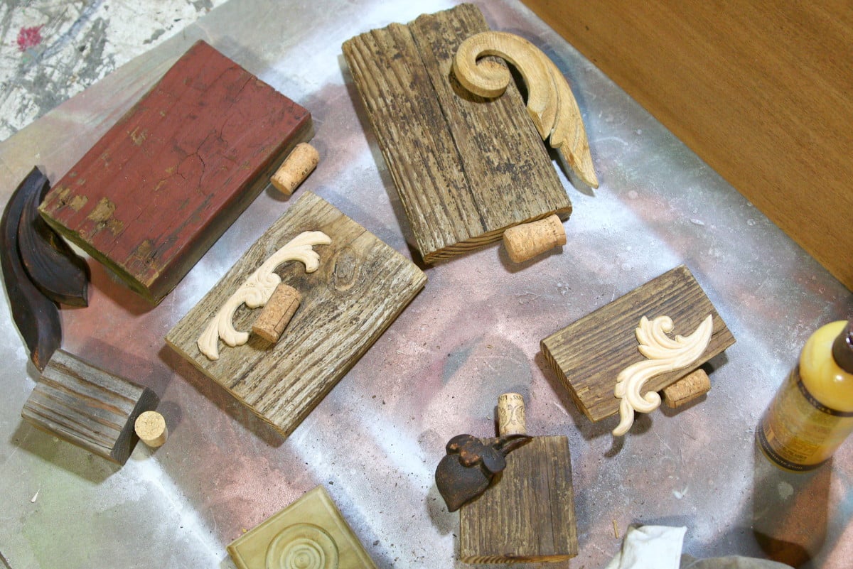 how to make wood block pumpkins with reclaimed wood trim (4)