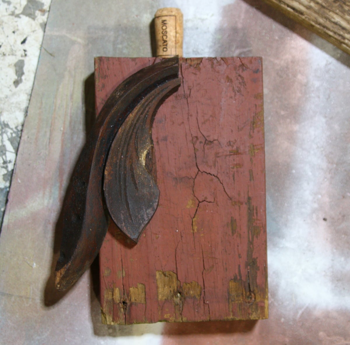 how to make wood block pumpkins with reclaimed wood trim (9)
