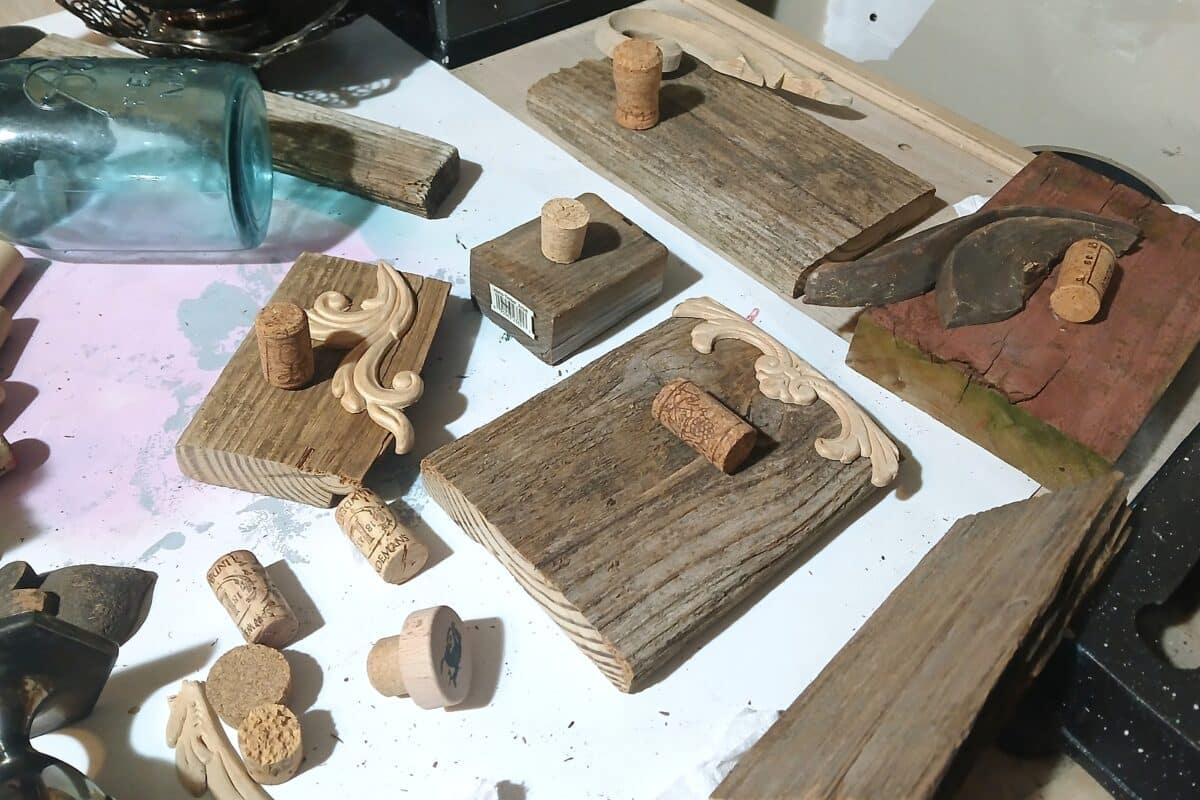 how to make wood pumpkins from reclaimed wood and vintage wood furniure pieces (4)