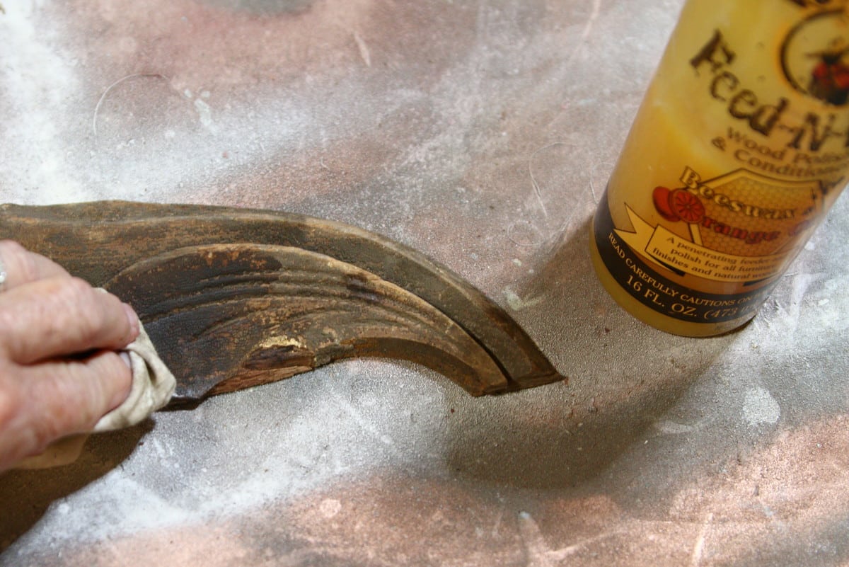 how to refresh wood with Howards Feed n Wax