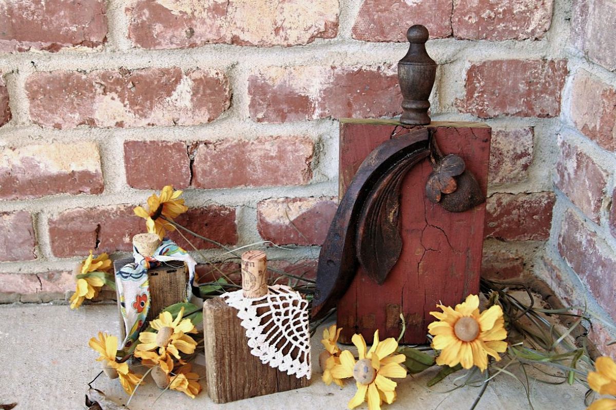 how to upcycle reclaimed wood into diy pumpkins for fall display 9